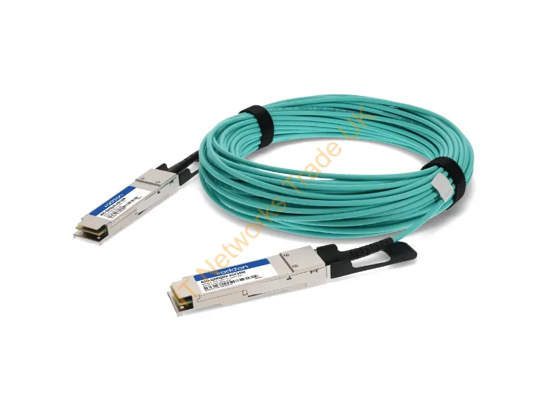 ADD-QARQMX-AOC50M - Addon Networks Add-Qarqmx-Aoc50M Infiniband/Fibre Optic Cable 1968.5" (50 M) Qsfp+ Aqua Color