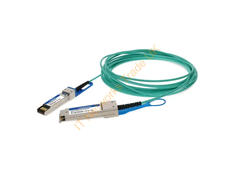 ADD-QMX1SAR-AOC10M - Addon Networks Add-Qmx1Sar-Aoc10M Infiniband/Fibre Optic Cable 393.7" (10 M) Qsfp+ Sfp+ Aqua Color