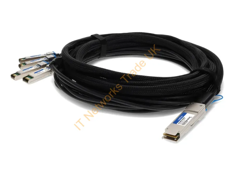 ADD-QMXSCI-PDAC2M - Addon Networks Add-Qmxsci-Pdac2M Infiniband/Fibre Optic Cable 78.7" (2 M) Qsfp+ 4X Sfp+ Dac Black, Stainless Steel