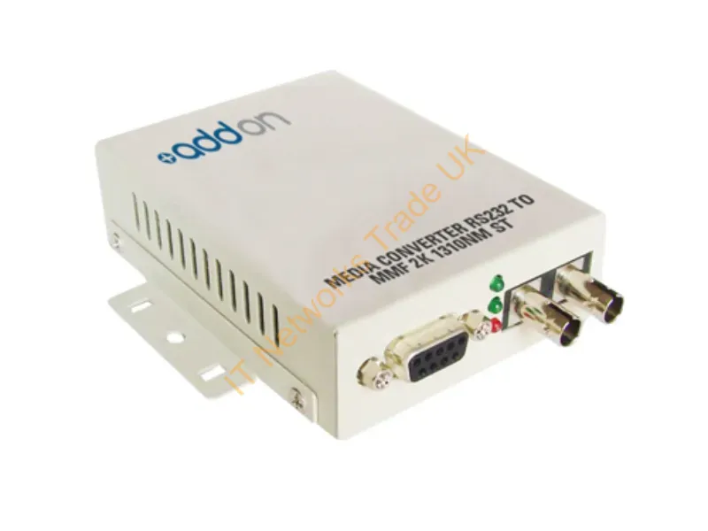 ADD-RS232-ST - Addon Networks Add-Rs232-St Serial Converter/Repeater/Isolator Rs-232 Fiber (St)
