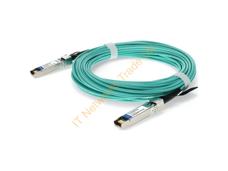 ADD-S28CIS28IN-O15M - Addon Networks Add-S28Cis28In-O15M Infiniband/Fibre Optic Cable 590.6" (15 M) Sfp28 Aoc Aqua Color