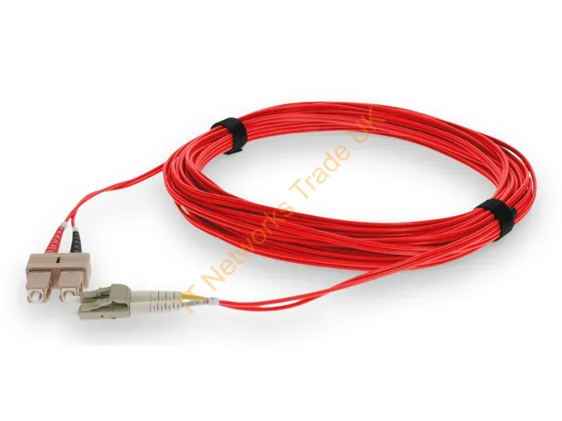 ADD-SC-LC-10M5OM4-RD-TAA - Addon Networks Add-Sc-Lc-10M5Om4-Rd-Taa Infiniband/Fibre Optic Cable 393.7" (10 M) Ofnr Red