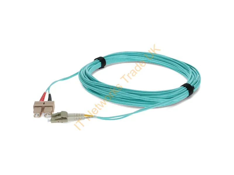 ADD-SC-LC-12M5OM4-TAA - Addon Networks Add-Sc-Lc-12M5Om4-Taa Fiber Optic Cable 472.4" (12 M) Lomm Om4 Aqua Color