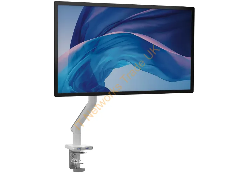 ADD-SSMA - Cta Digital Add-Ssma Monitor Mount / Stand 32" Silver, White Desk
