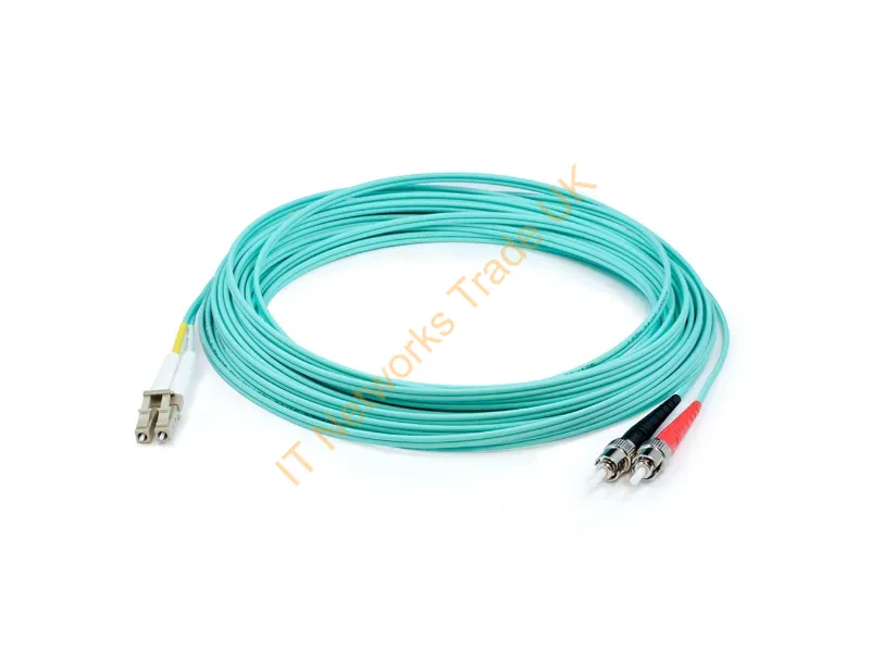 ADD-ST-LC-100M5OM4 - Addon Networks Add-St-Lc-100M5Om4 Infiniband/Fibre Optic Cable 3937" (100 M) 2X Lc 2X St Lomm Aqua Color