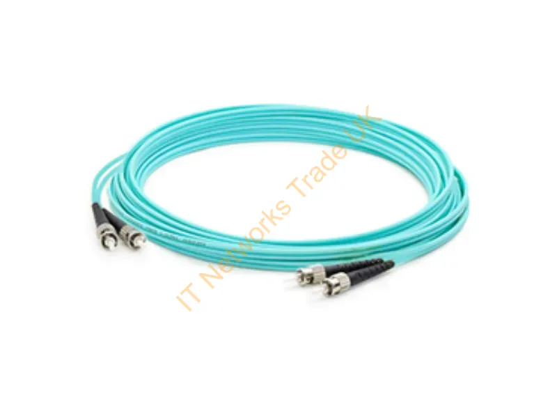 ADD-ST-ST-50M5OM3 - Addon Networks Add-St-St-50M5Om3 Infiniband/Fibre Optic Cable 1968.5" (50 M) Turquoise