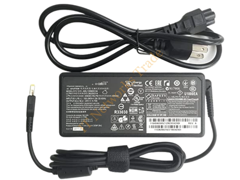 ADL135NLC3A Lenovo 135-Watts 20V 6.75A AC Charger for ThinkPad T440p Power Protection