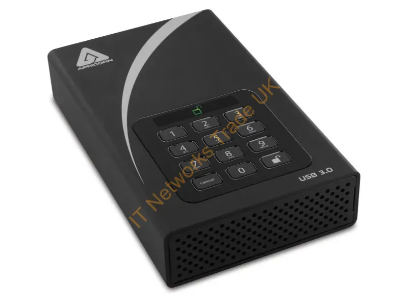 ADT-3PL256-2000 - Apricorn Aegis Padlock Dt 2Tb External Hard Drive 3.5" Usb Type-B 3.2 Gen 1 (3.1 Gen 1) Black