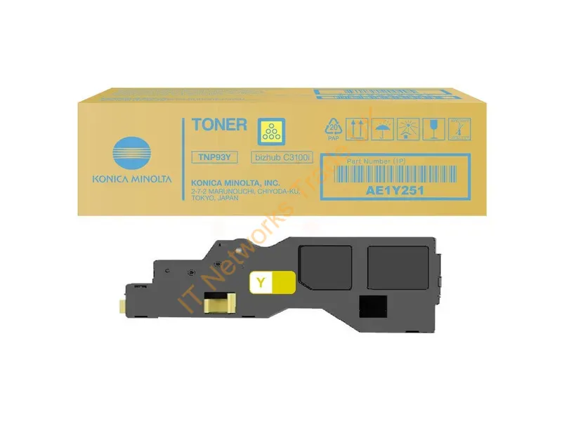 AE1Y251 - Konica Minolta AE1Y251/TNP-93Y Toner yellow, 4K pages ISO/IEC 19752 for KM Bizhub C 3000 i