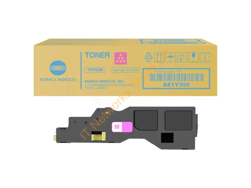 AE1Y350 - Konica Minolta AE1Y350/TNP-92M Toner magenta, 4K pages ISO/IEC 19752 for KM Bizhub C 3120 i