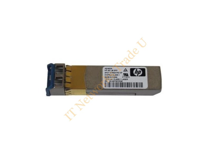 AE493-63001 HP B-Series 4Gb/s Long Wave Fibre Channel 10km 1310nm LC Connector SFP (mini-GBIC) Transceiver Module