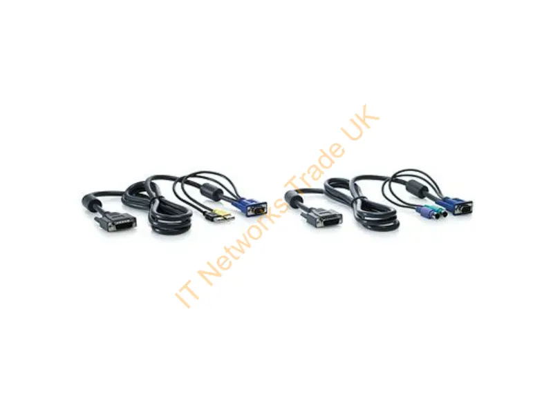 AF612A HP 6ft 1 x 4 KVM Console PS2 Cable KVM Cable