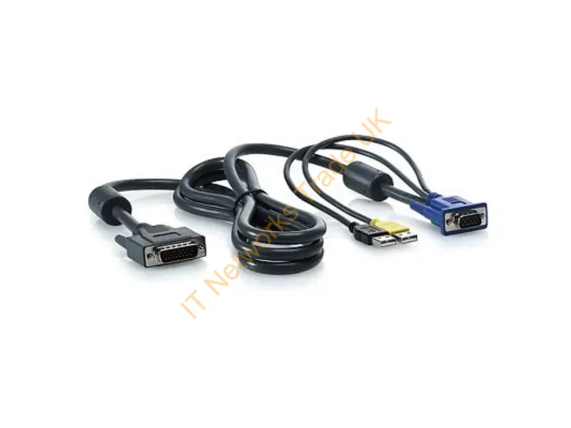 AF613A HP 6ft 1 x 4 KVM USB Console Cable for ProLiant DL370 / DL585 / ML110 G6 KVM Cable