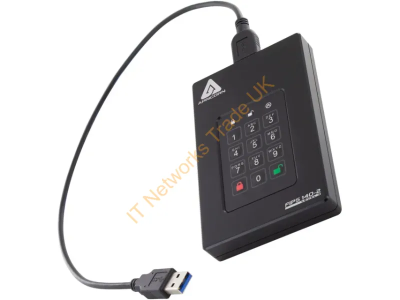 AFL3-4TB - Apricorn Aegis Fortress L3 4 Tb Usb Type-A To Usb Type-C 3.2 Gen 1 (3.1 Gen 1) Black