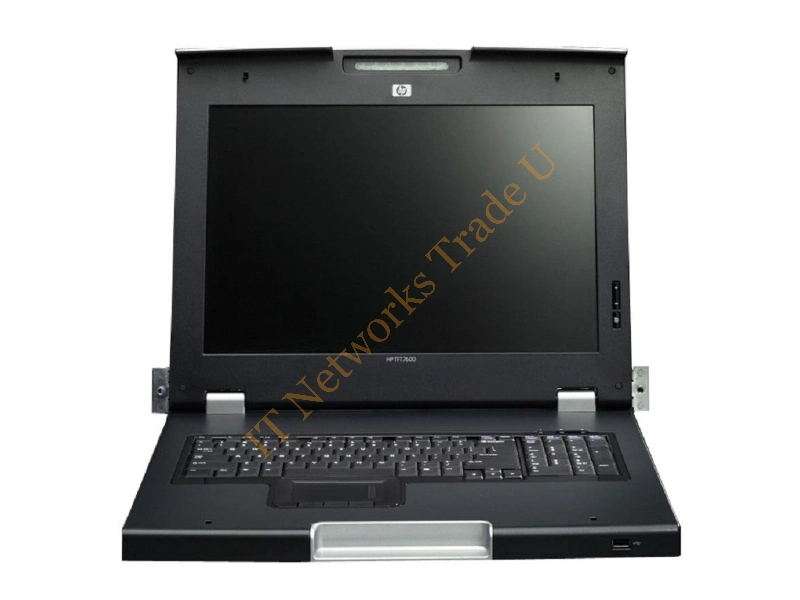 AG052A HP TFT7600 RKM Console 17-inch LCD Full Keyboard TouchPad 1U LCD Monitor