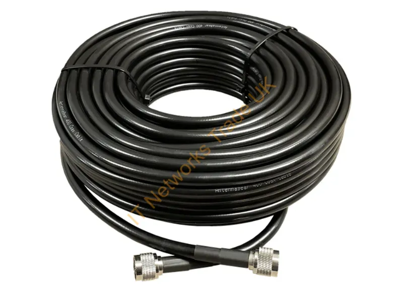 AGA400-80-NM-NM - Ag Antenna Group Aga400-80-Nm-Nm Coaxial Cable 960.6" (24.4 M) Black