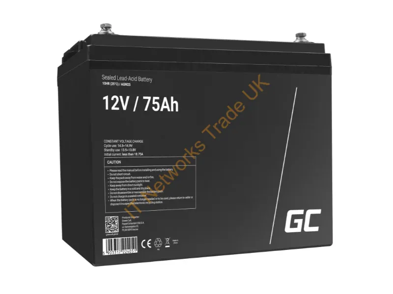 AGM25 - Green Cell AGM25 UPS battery Sealed Lead Acid (VRLA) 12 V 75 Ah
