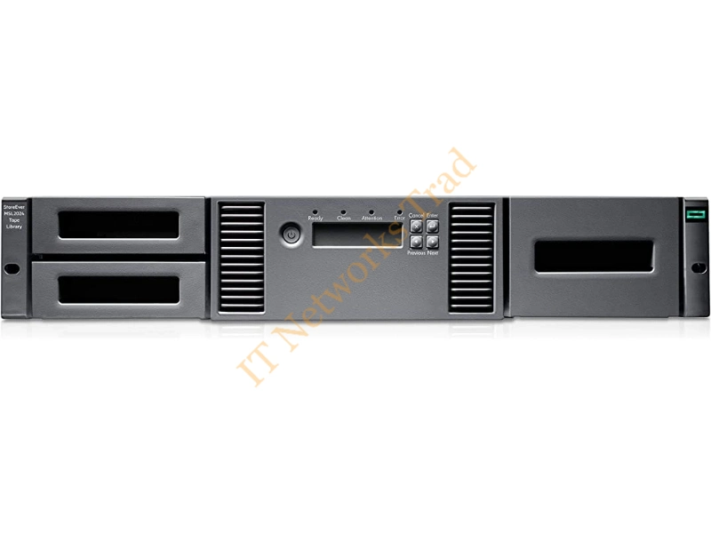 AH170A HP StorageWorks MSL2024 LTO Ultrium 920 Tape Library 2 x Drive/24 x Slot 9.6TB (Native) / 19.2TB (Compressed) SCSI Network USB Tape Drive Storage