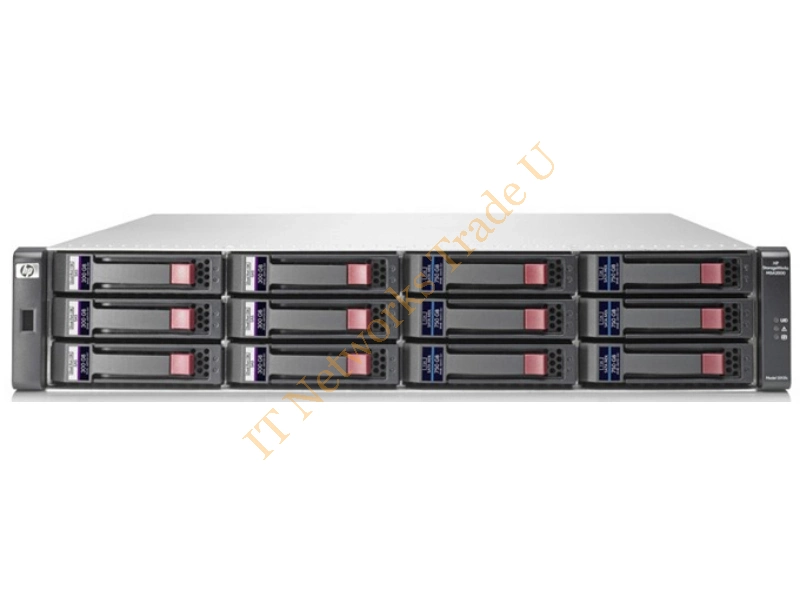 AJ745A HP 12 Bay StorageWorks Modular Smart Array 2212fc Dual Enhanced Controller Hard Drive Array Network Storage System