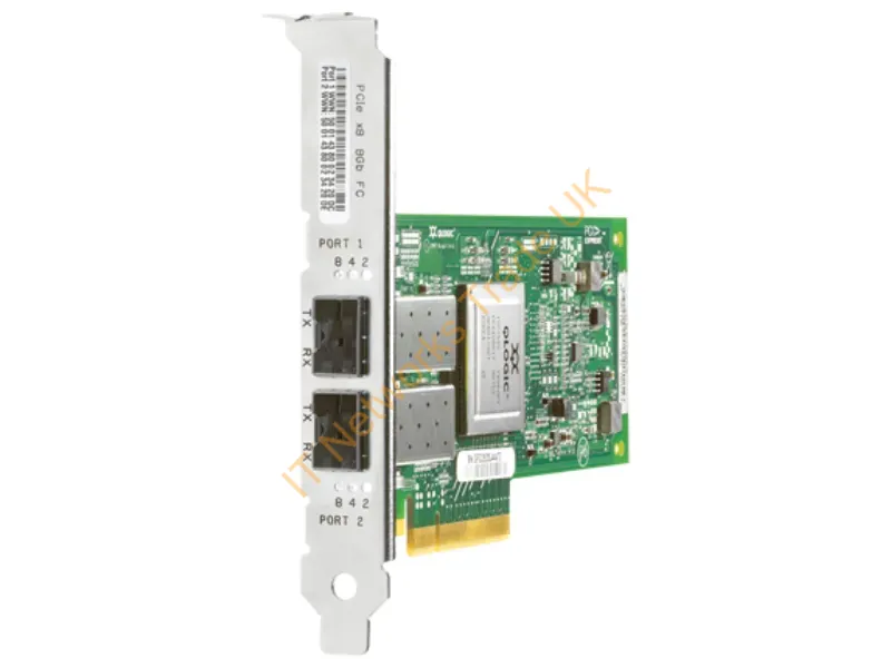 AJ763AR HP StorageWorks 82E Dual-Port Fibre Channel 8Gb/s Short Wave PCI-Express Host Bus Adapter Fiber Channel Controller