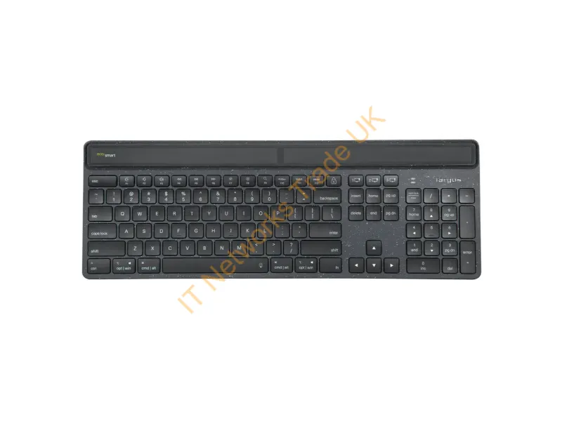AKB868US - Targus Energy Harvesting Ecosmart Keyboard Office Bluetooth Black