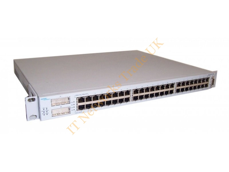 AL1001B14-E5 Nortel 48-Port x 10/100/1000 2 x XFP Ethernet Routing Network Switch