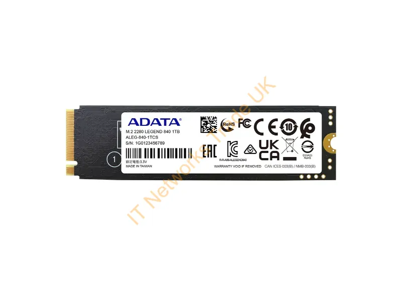 ALEG-840-1TCS - Adata Legend 840 1 Tb M.2 Pci Express 4.0 Nvme 3D Nand