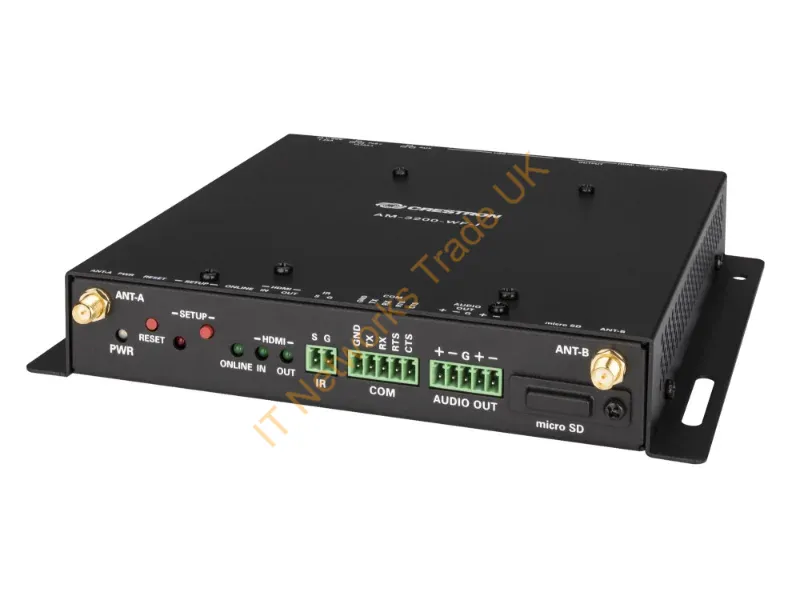 AM-3200-WF-I - Crestron AM-3200-WF-I AV extender AV receiver Black