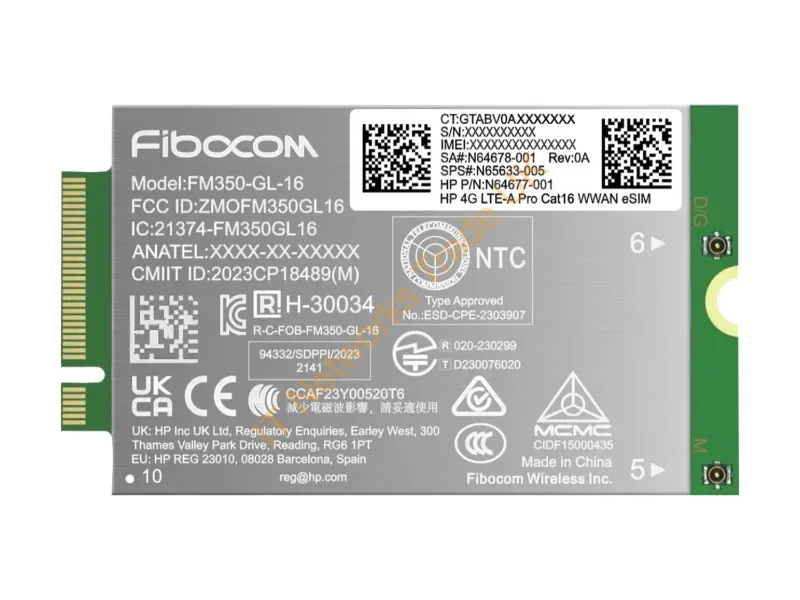 AM5R3AA - Hp 4G Lte-A Pro Cat16 Wwan Interface Cards/Adapter