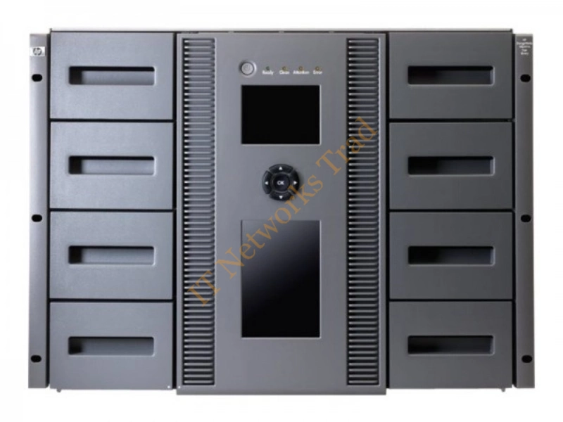 AN973A HP StorageWorks MSL8096 LTO Ultrium 3 Tape Library 4 x Drive/96 x Slot 38.4GB (Native) / 76.8GB (Compressed) Fibre Channel Tape Drive Storage