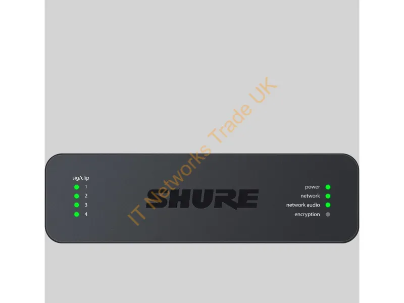 ANI4OUT-XLR - Shure Ani4Out Black Ethernet Lan 20 - 20000 Hz