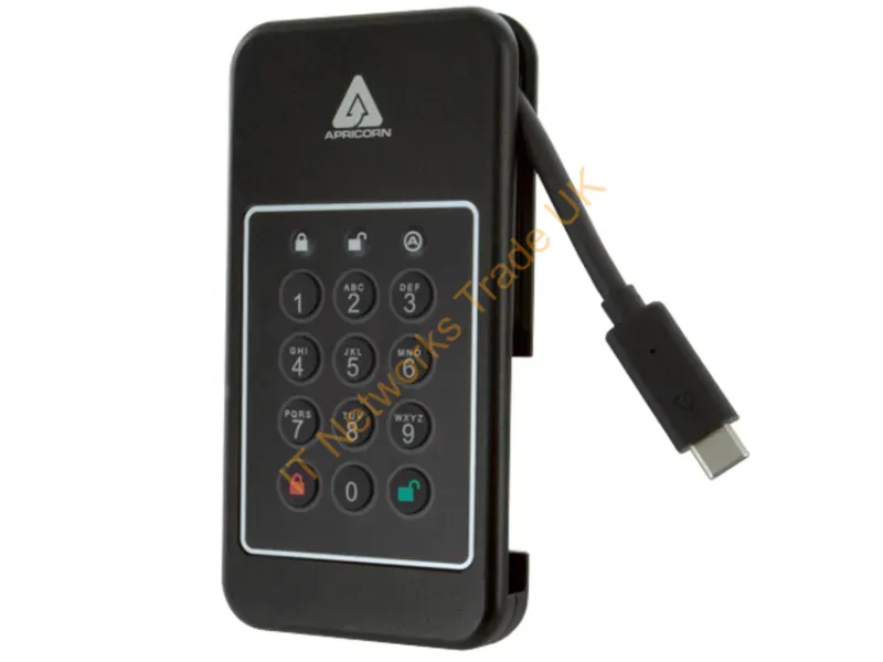 ANVX-500GB - Apricorn Aegis Nvx 500 Gb Usb Type-C 3.2 Gen 1 (3.1 Gen 1) Black