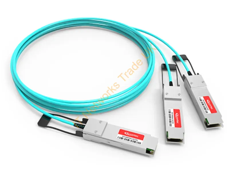 AOC-D-2Q-200G-2M-ACC - Accortec Aoc-D-2Q-200G-2M-Acc Infiniband/Fibre Optic Cable 78.7" (2 M) Qsfp-Dd 2X Qsfp28 Aqua Color