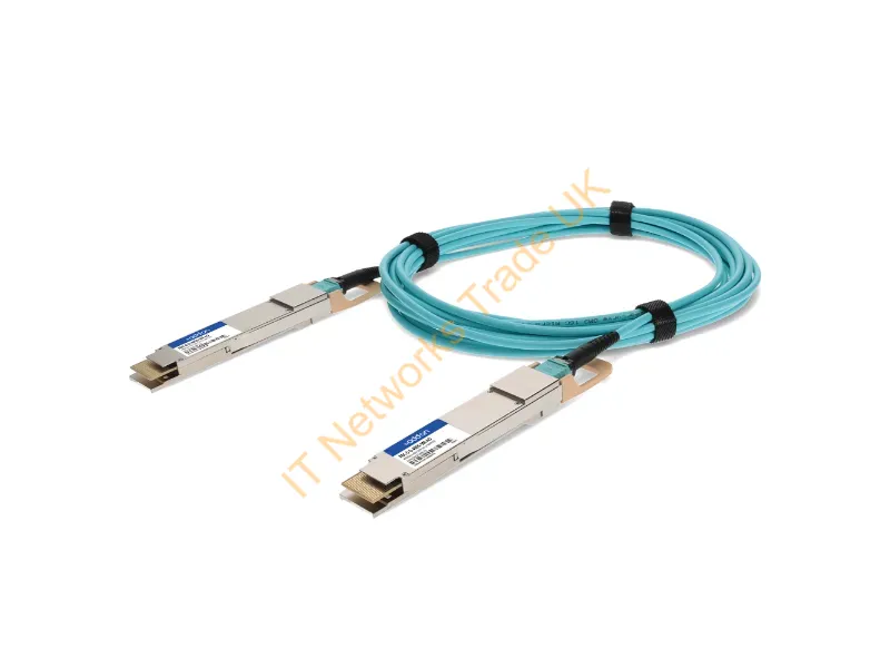 AOC-D-D-400G-5M-AO - Addon Networks Aoc-D-D-400G-5M-Ao Infiniband/Fibre Optic Cable 196.9" (5 M) Qsfp-Dd Aqua Color