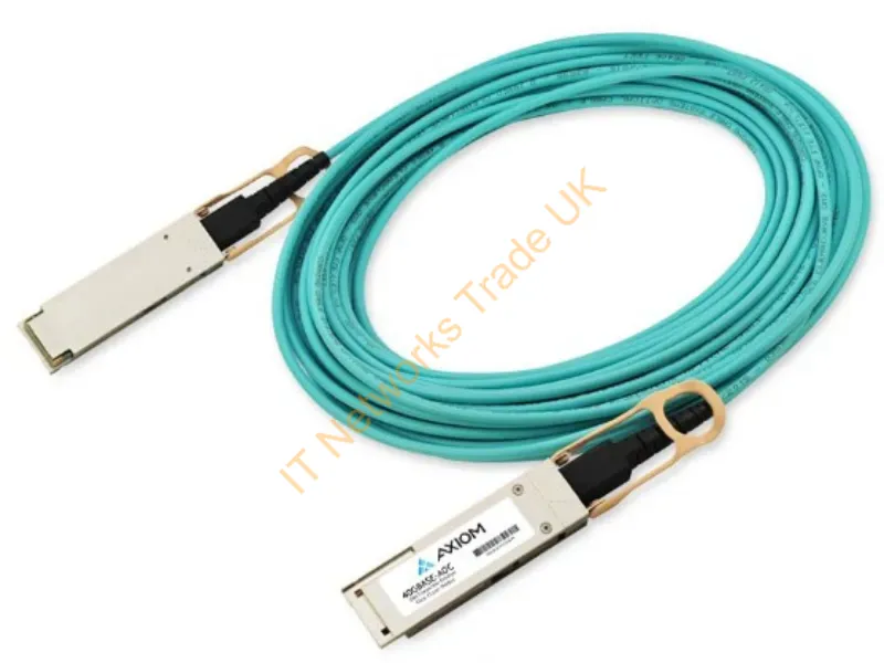 AOC-Q-Q-100G-20M-AX - Axiom Aoc-Q-Q-100G-20M-Ax Infiniband/Fibre Optic Cable 787.4" (20 M) Qsfp28 Turquoise