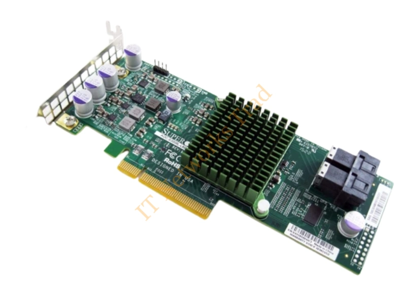 AOC-S3008L-L8E Supermicro AOC-S3008L-L8E 12Gb/s Eight-Port SAS Internal Host Bus Adapter Raid Controller