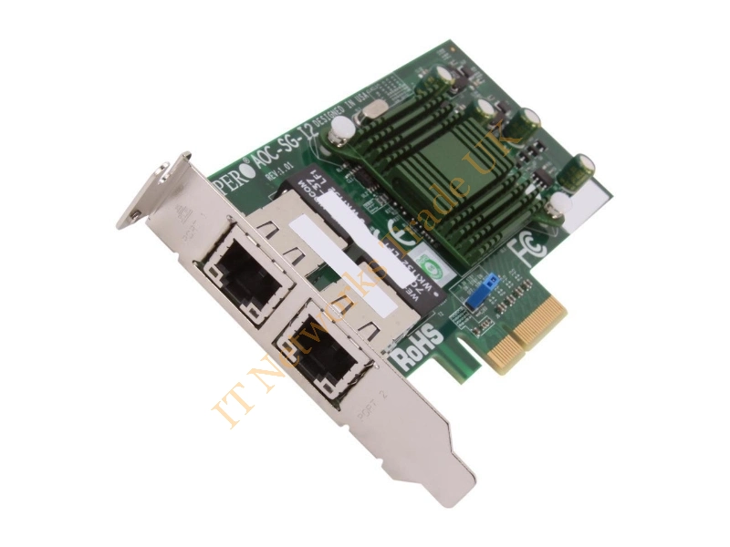 AOC-SG-I2 Supermicro PCI Express Dual Port Gigabit Ethernet Network Adapter