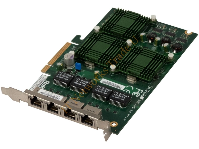 AOC-UG-I4 Supermicro 4-Port 10/100/1000Base-T Gigabit Ethernet PCI-Express LAN Card Network Adapter