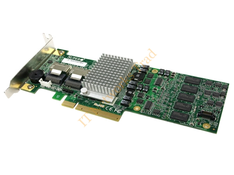 AOC-USAS2LP-H8IR Supermicro 8-Port SAS2 6Gb/s PCI-E Low-Profile Host Bus Adapter Raid Controller