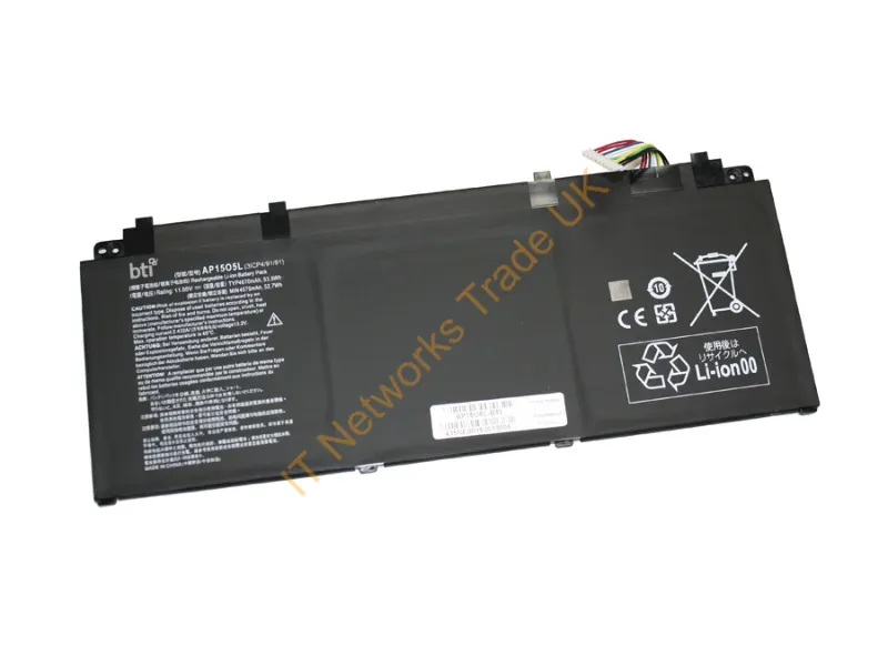 AP15O5L-BTI - Bti Ap15O5L- Industrial Rechargeable Battery Lithium-Ion (Li-Ion) 4570 Mah 11.55 V