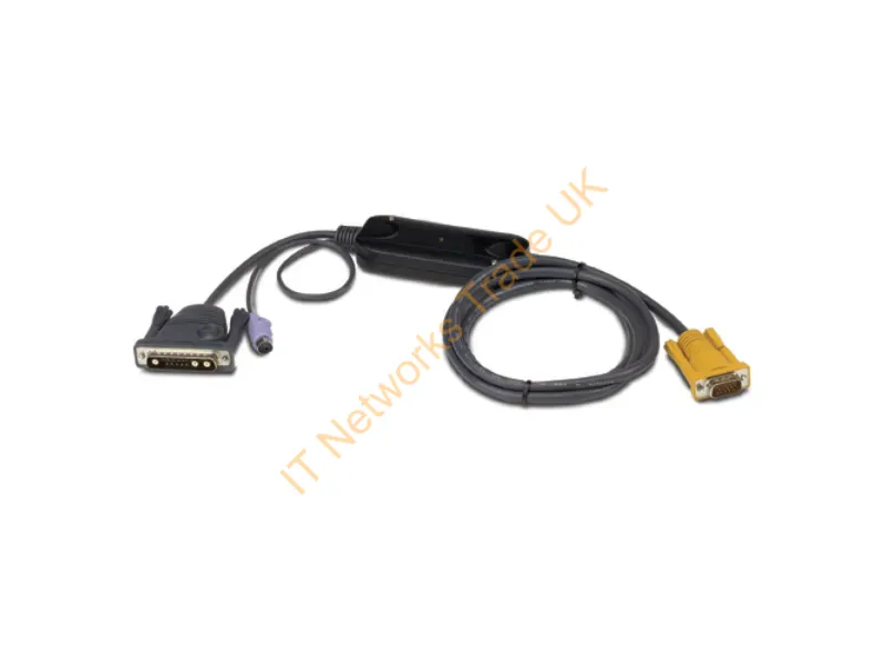 AP5255 - Apc Kvm Sun Cable 13W3 - 12 Ft (3.6 M) Kvm Cable Black 144.1" (3.66 M)