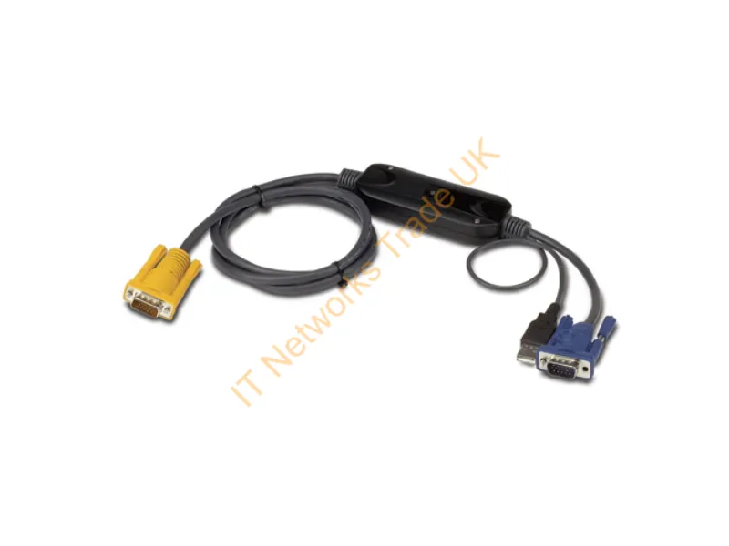 AP5256 - Apc Kvm Sun Cable Vga - 12 Ft (3.6 M) Kvm Cable Black 144.1" (3.66 M)