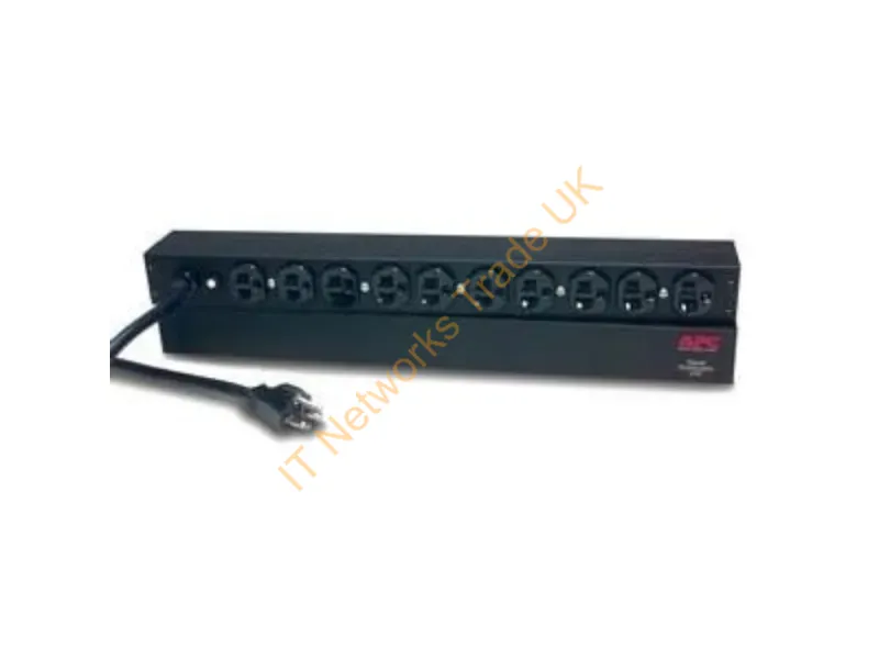 AP9563 - APC Rack PDU, Basic, 1U, 20A, 120V power distribution unit (PDU) Black
