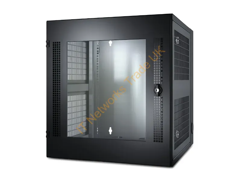 APC NetShelter WX Wall-Mount Enclosure 13U Glass Door Black Freestanding rack Black rack Accessory