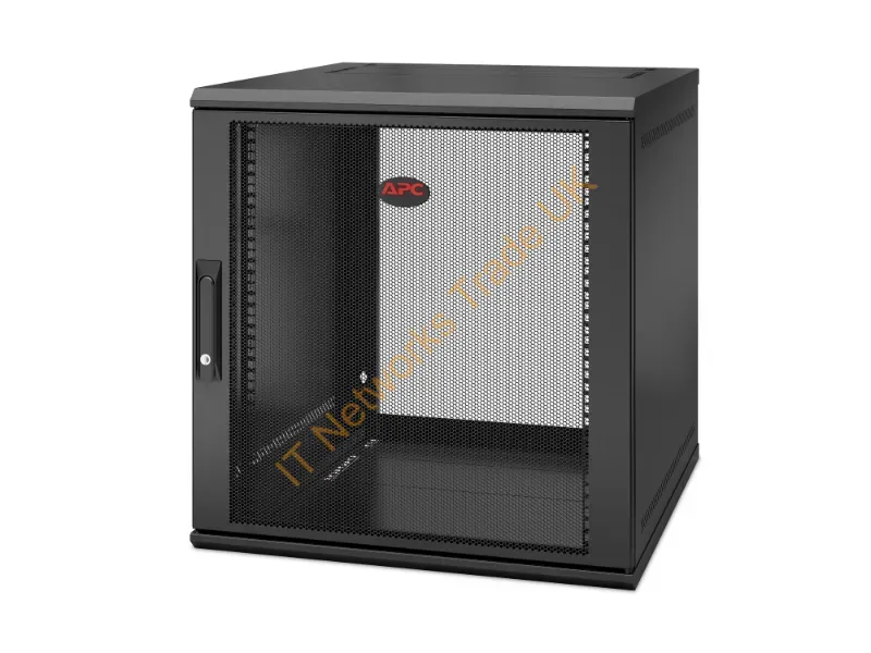 AR112SH6 - Apc Netshelter Wx 12U Single Hinged Wall-Mount Enclosure 600Mm Deep Wall Mounted Rack Black