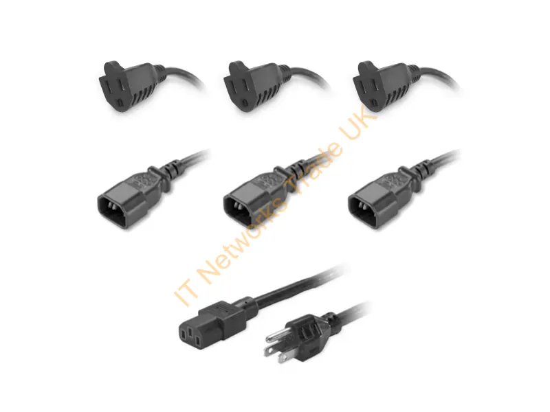 AR4605 - Apc Ar4605 Power Cable Black Nema 5-15R C14 Coupler