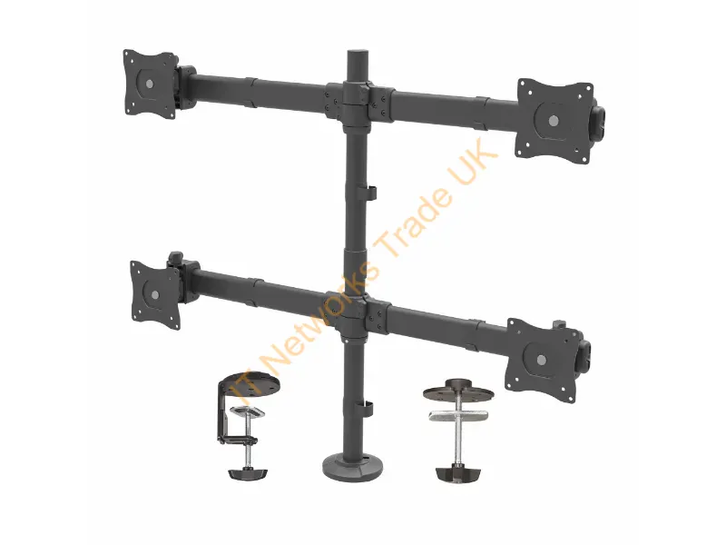 ARMQUAD - StarTech.com Desk Mount Quad Monitor Arm Articulating Heavy Duty Steel Monitor Accessory