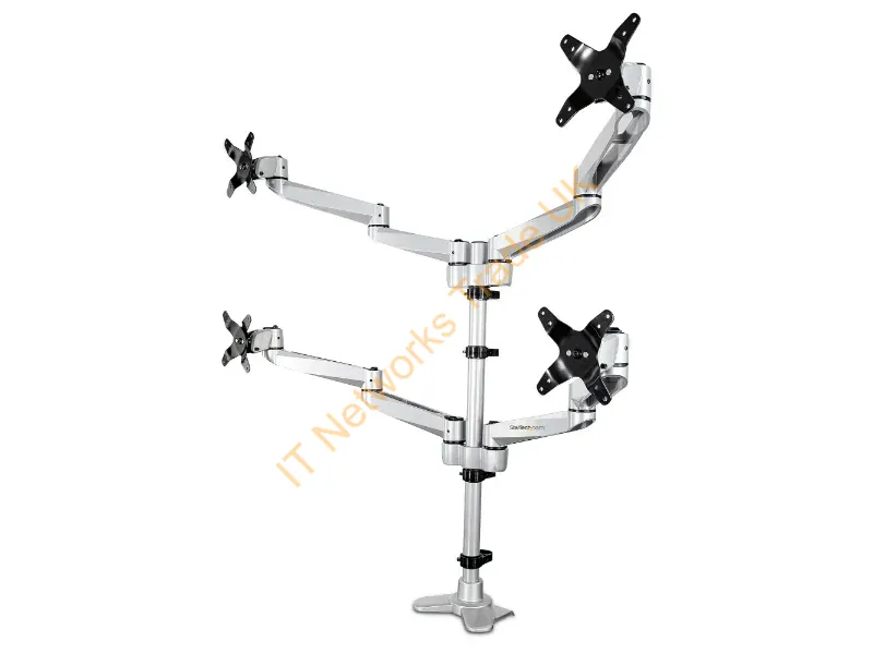 ARMQUADPS - Startech.Com Armquadps Monitor Mount / Stand 27" Desk Silver