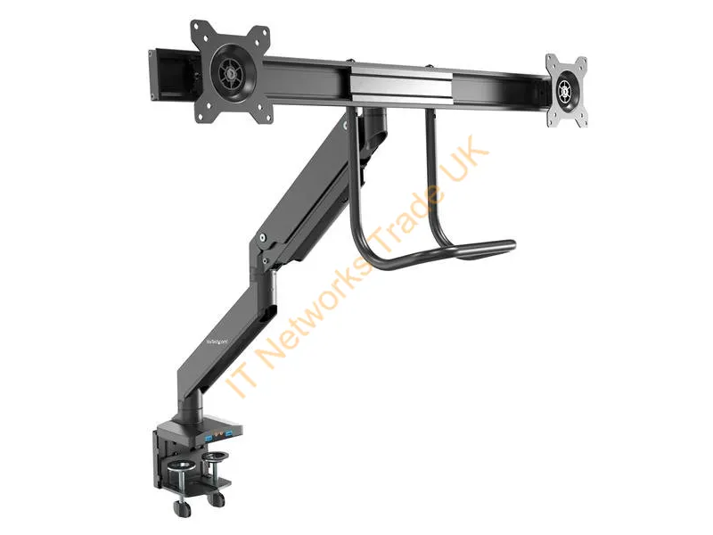 ARMSLIMDUAL2USB3 - Startech.Com Armslimdual2Usb3 Monitor Mount / Stand 32" Desk Black