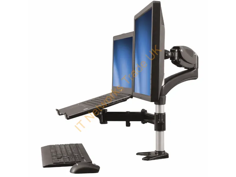 ARMUNONB - StarTech.com Single-Monitor Arm Laptop Stand One-Touch Height Adjustment Monitor Accessory